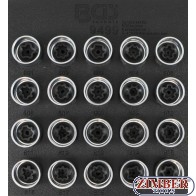 Комплект специални вложки за демонтаж секретните болтове на джанти на Audi 20-бр, 9499 - BGS technic.