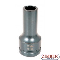 Вложка удaрна 17mm 3/4" за болтове на цилиндровата глава за камиони Mercedes - MB 300-400-900 - ZR-06ISDH17M - ZIMBER TOOLS