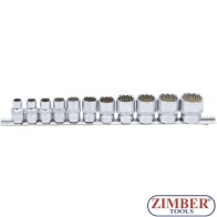 К-кт инчови вложки, 12-ст (3/8") | 11 части - 9112 - BGS technic.