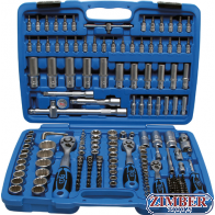 Гедоре комбинирано  12-стенен 1/4", 3/8", 1/2"  - 192 части. - 2286 -BGS-technic.