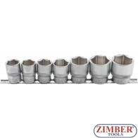 Вложки къси шестостенни 12.5 mm (1/2") Drive | 20 - 32 mm | 7 pcs. - 9108 - BGS technic.