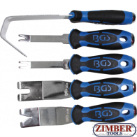 Комплект инструменти демонтиране на щипки за кори на врати 5 части. (1328) - BGS technic