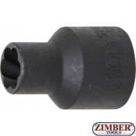 Вложка екстрактор за отвиване на повредени болтове и гайки 1/2" 10 mm (5266-10) - BGS-PROFESSIONAL