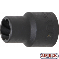 Вложка екстрактор за отвиване на повредени болтове и гайки 1/2" - 12 mm (5266-12) - BGS technic
