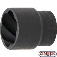 Вложка екстрактор за отвиване на повредени болтове и гайки 24-mm. 1/2" (5268-24) -BGS-PROFESSIONAL