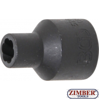 Вложка екстрактор за отвиване на повредени болтове и гайки 8-mm. 1/2" (5268-9) - BGS-PROFESSIONAL