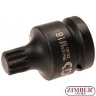 Шестограм ударен на вложка 3/4", M18 - 5054-M18-BGS.