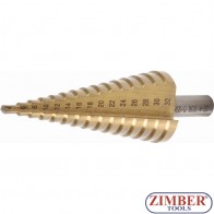Конусно стъпково свредло с титаниево покритие Ø 4 - 32 mm, 1619 - BGS technic