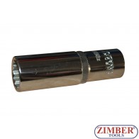 Вложка удължена 1/2" 12-стенна 13мм - ZR-03DS413B - ZIMBER-TOOLS