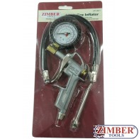 Манометър за гуми 4 в 1от 0-15- bar,ZR-36TI - ZIMBER-PROFESSIONAL