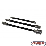 Гъвкави удължения к-т 3бр. 1/2 - 3/8 - 1/4 - ZIMBER PROFESSIONAL