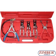 К-т клещи за скоби за водни съединения 5бр. - ZIMBER