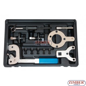 К-т за зацепване на двигатели Alfa Romeo / Chevrolet / Chrysler / Citroen / Fiat / Ford / Lancia / Opel / Suzuki / Peugeot / Diesel / Subaru 1.3 CDI CDTi TDCi, DDiS, HDI, JTDM, VCDi, MultiJet/ JTD - ZR-36ETTS172 ZIMBER-TOOLS