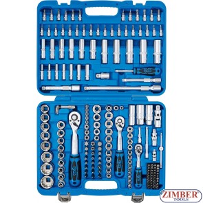 Гедоре комбинирано  12-стенен 1/4", 3/8", 1/2"  - 192 части. - 2286 -BGS-technic.