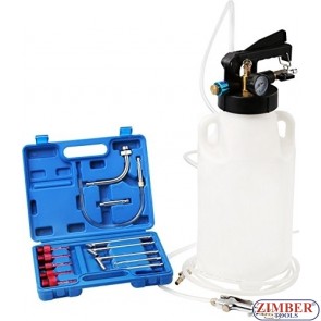 Пневматичeн двупосочен комплект за пълнене и изсмукване на масло в скоростна кутия  ATF / 8L , ZT-04B1091- SMANN PROFESSIONAL.