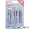 Адапто за винтоверт и вложки комплект 1/4", 3/8" 1/2" 3 бр.- 9685- BGS technic