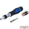 Реверсивна отвертка с битове / 72зъби /- 14 части - 70053 - BGS-technic.