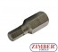 Накрайник шестостенен 6 мм, дължина 30 мм, 3/8" 4952- BGS-technic.