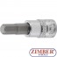 Накрайник шестостенен на вложка 6 mm -  (1/4")  - 2500 - BGS-technic.