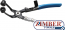 ﻿Hose Clamp Pliers | Bent Type | with Ratcheting Function | 220 mm-477- Bgs technic.
