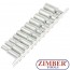 Socket Set, Hexagon, deep | 10 mm (3/8") Drive | Inch Sizes | 11 pcs. - ZB-2756 - BGS-technic.
